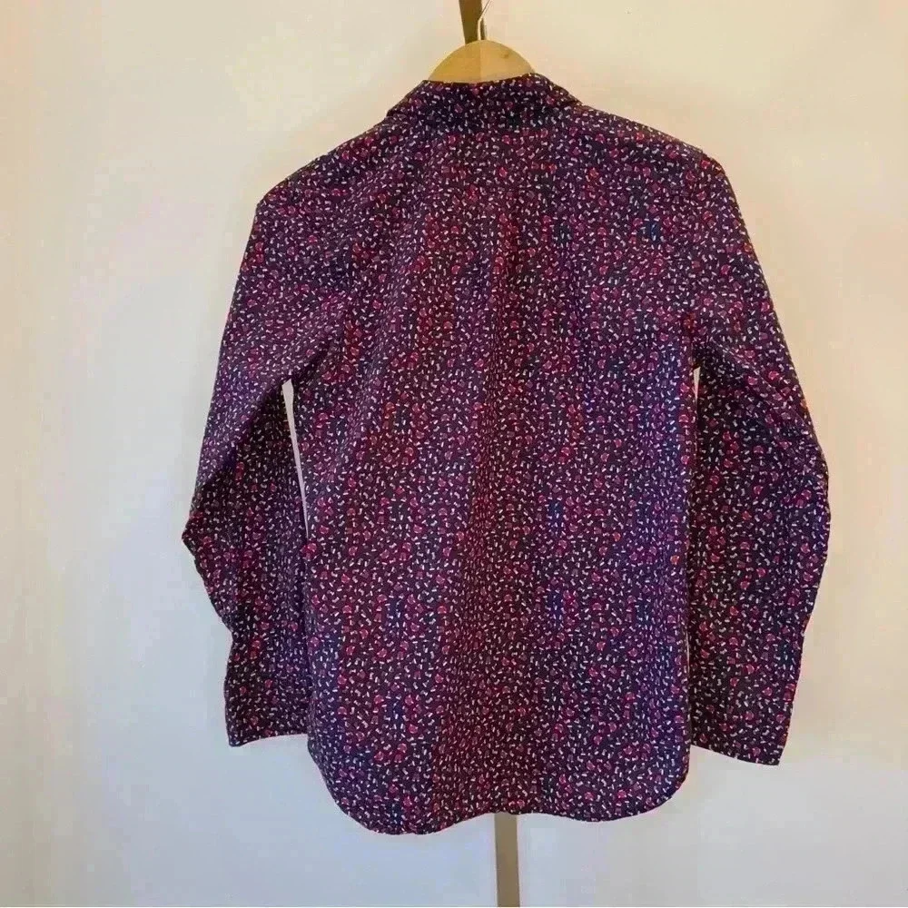 GAP Kids Boy’s XL Blue Holiday Christmas Long Sleeve Button-Up Shirt Casual